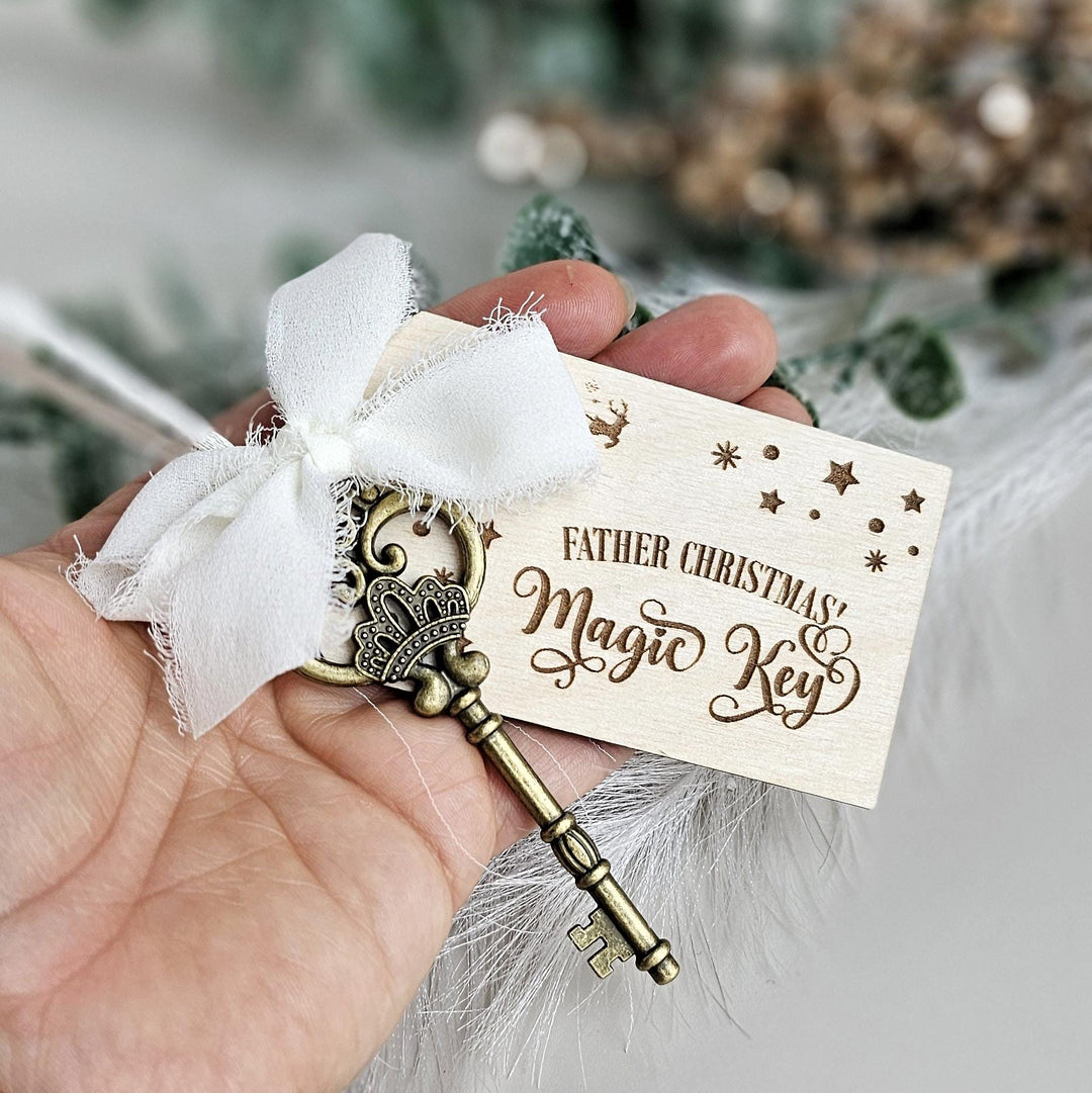 Personalised Santas Magic Key - No Chimney Christmas Eve Accessory