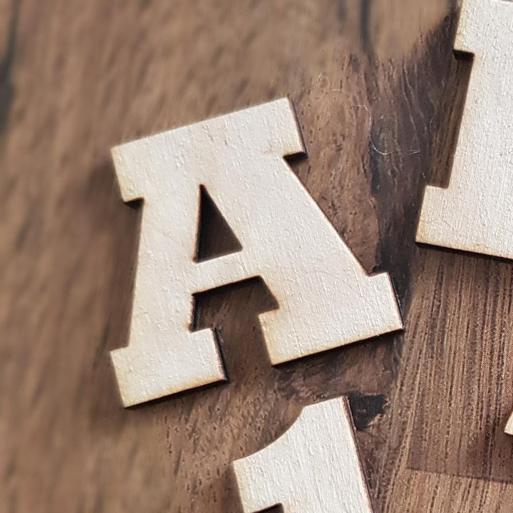 Wooden Craft Letters and Numbers Laser Cut Alphabet, Height 2-15cm -  Home Decor and DIY Projects