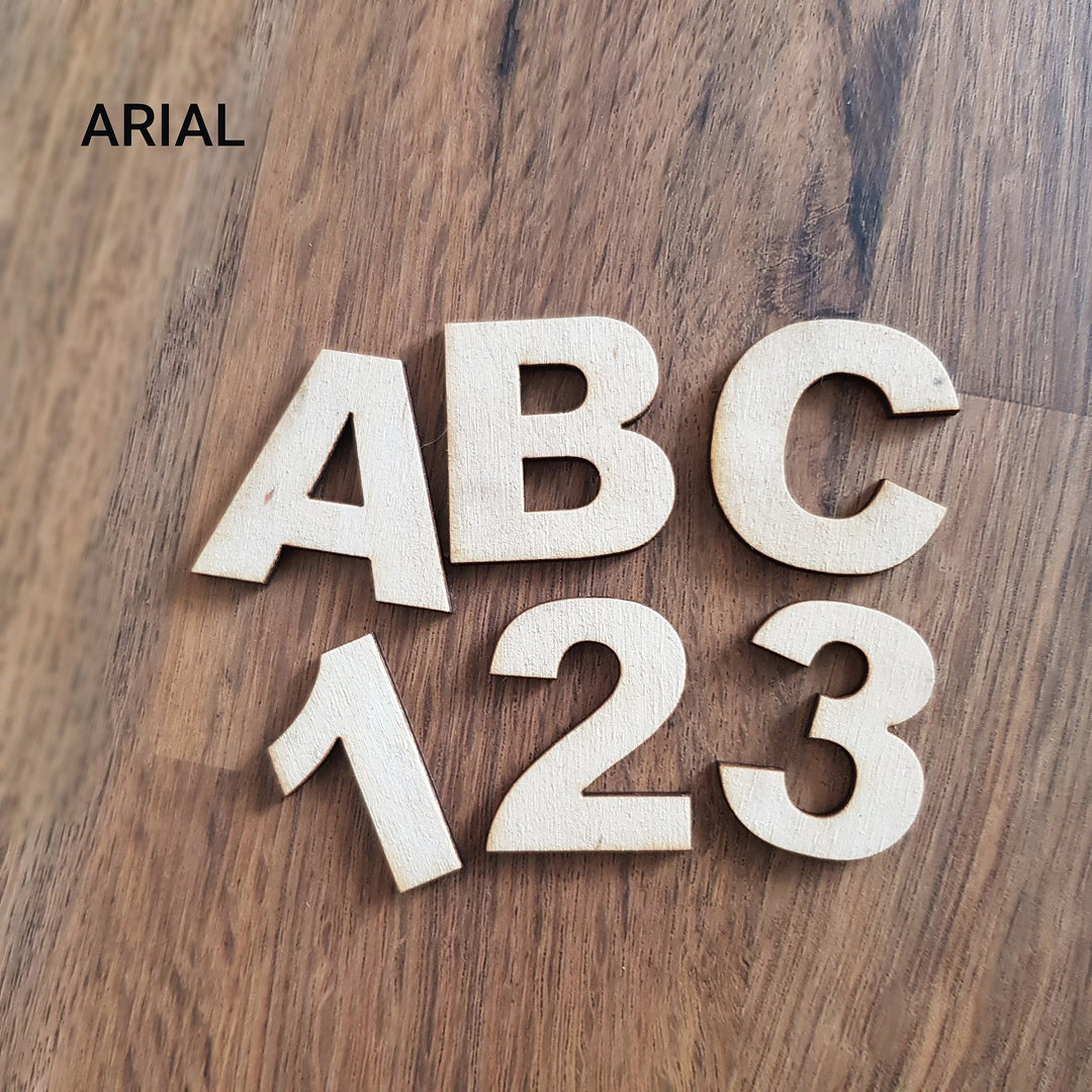 Wooden Craft Letters and Numbers Laser Cut Alphabet, Height 2-15cm -  Home Decor and DIY Projects