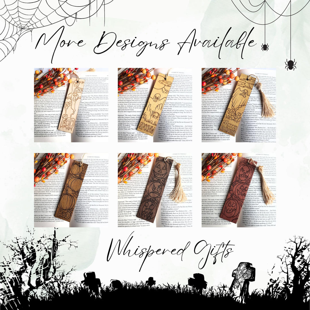 Halloween Ghost  Pumpkin Bookmark - Spooky Autumn Reading Accessory