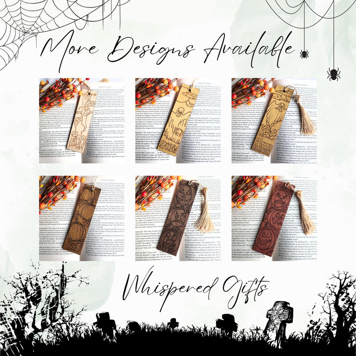 Halloween Ghost  Pumpkin Bookmark - Spooky Autumn Reading Accessory