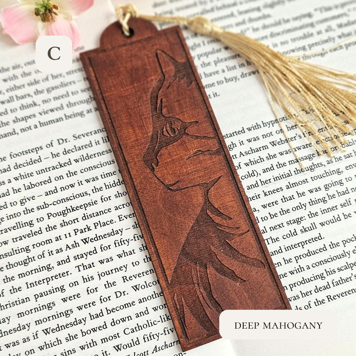 Cat Bookmark – Personalised Laser Engraved Gift for Book Lovers
