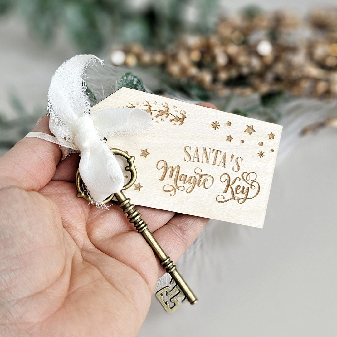 Personalised Santas Magic Key - No Chimney Christmas Eve Accessory
