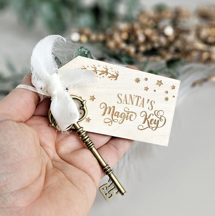 Personalised Santas Magic Key - No Chimney Christmas Eve Accessory