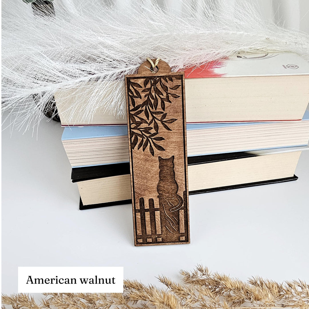 Personalized Laser Engraved Cat Bookmark - Unique Gift for Book Lovers Teachers and Animal Friends
