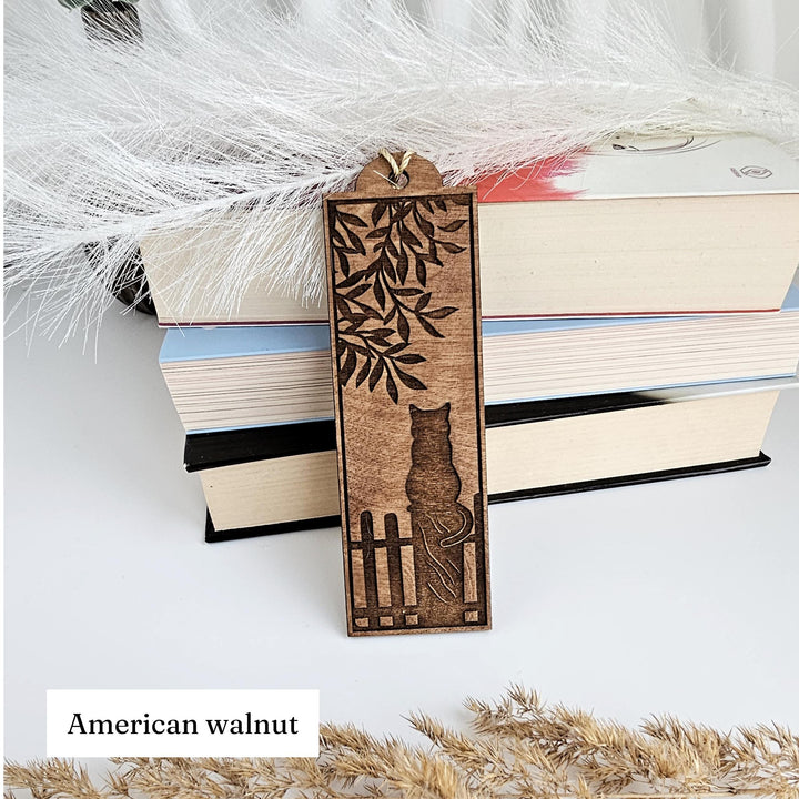 Personalized Laser Engraved Cat Bookmark - Unique Gift for Book Lovers Teachers and Animal Friends