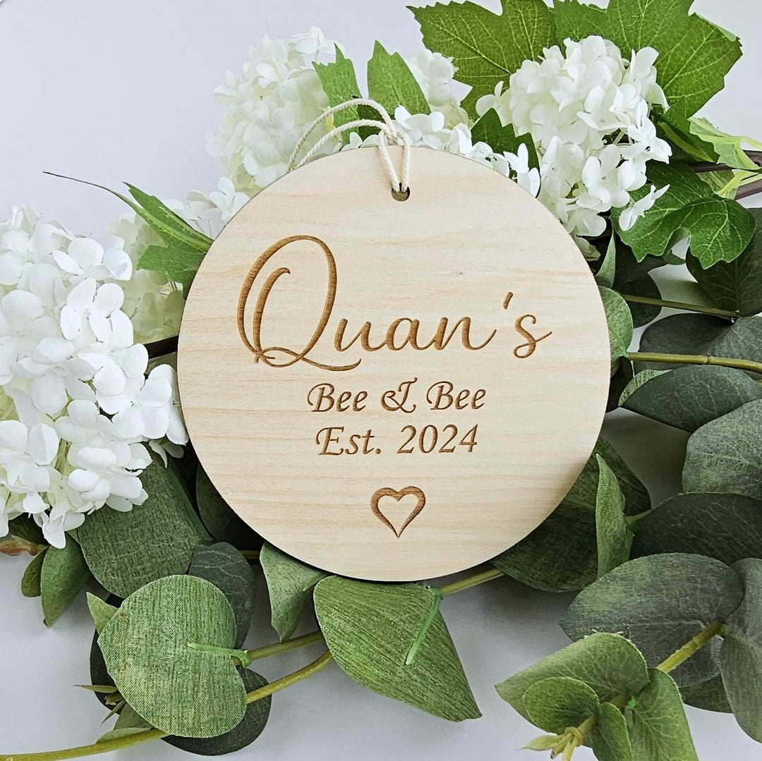 Personalised Wooden Gift Tag - Custom Engraved Keepsake Label