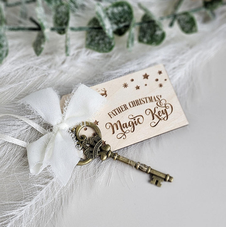 Personalised Santas Magic Key - No Chimney Christmas Eve Accessory