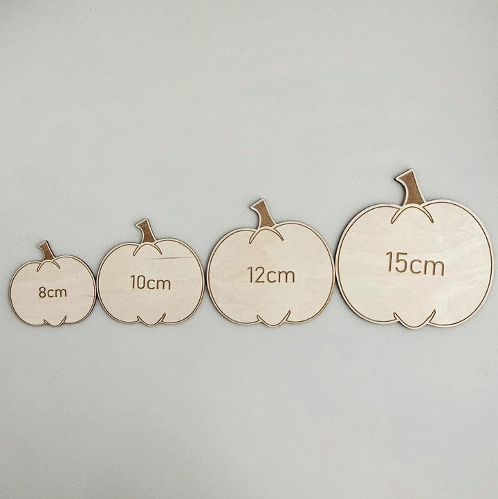 Personalised Wooden Pumpkin Photo Prop - First Halloween Memories