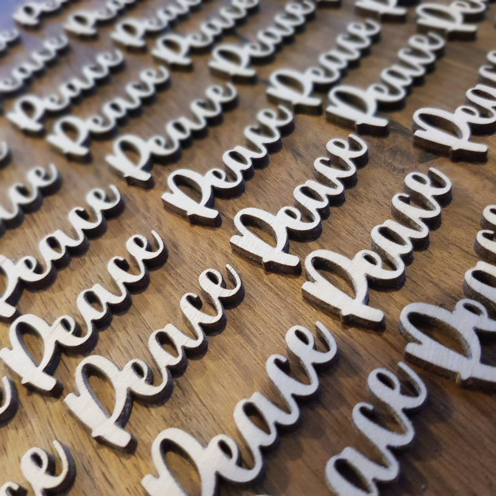 Rustic wood names / words - laser cut out