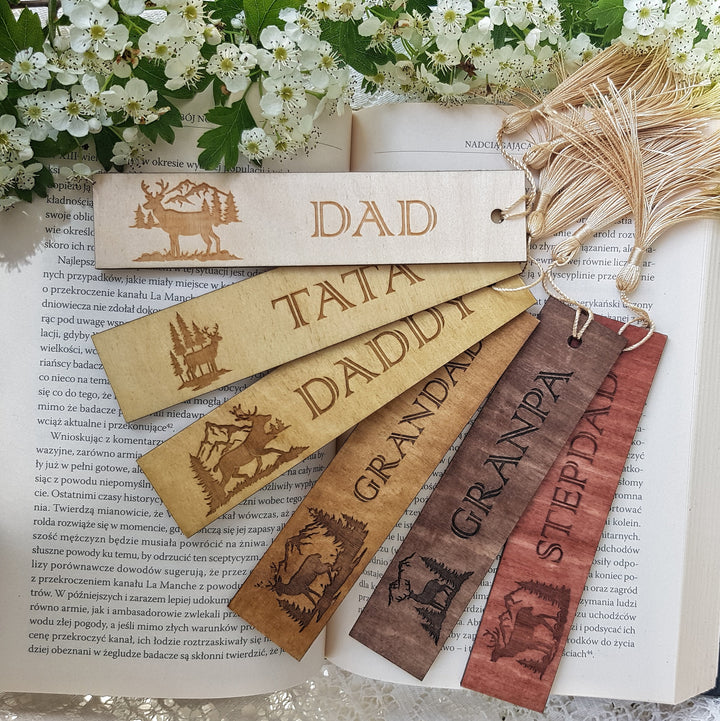 Personalised Wooden Bookmark for a Nature Enthusiast