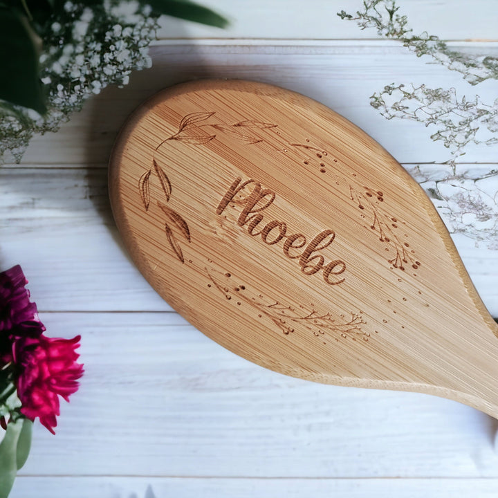 Personalised Eco friendly bamboo hair brush