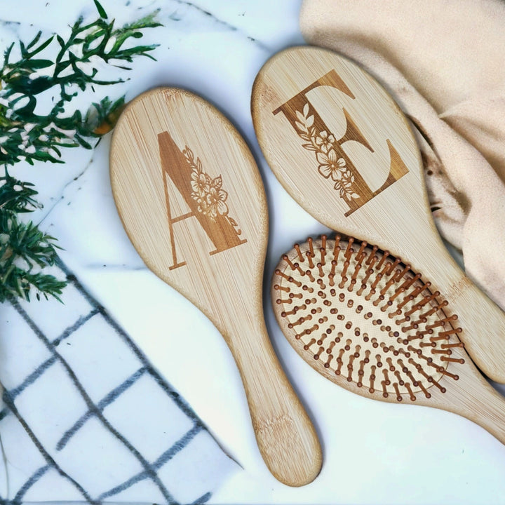 Personalised Eco friendly bamboo hair brush