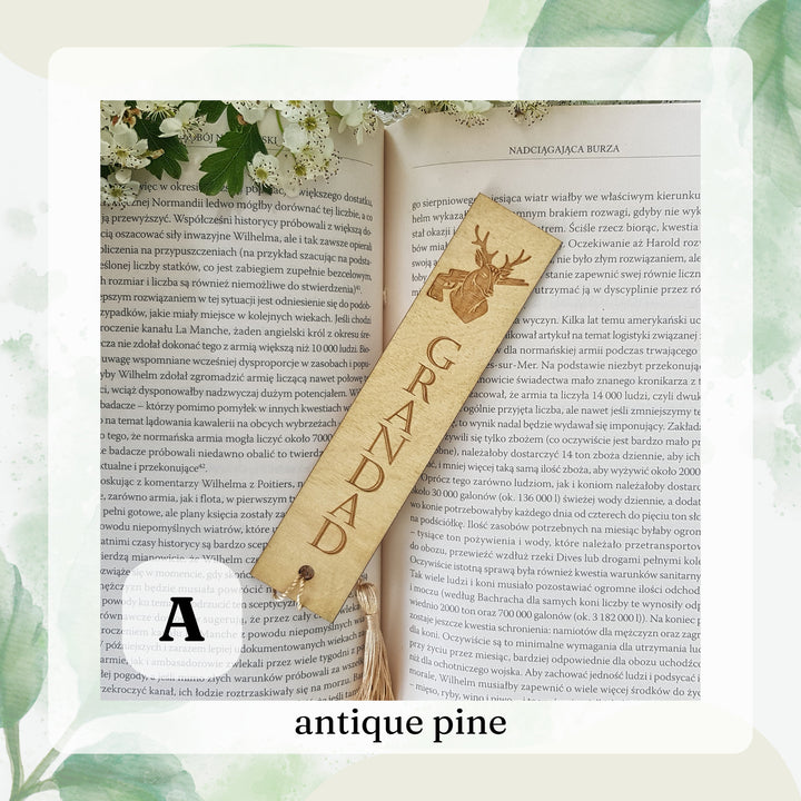 Personalised Wooden Bookmark for a Hunter