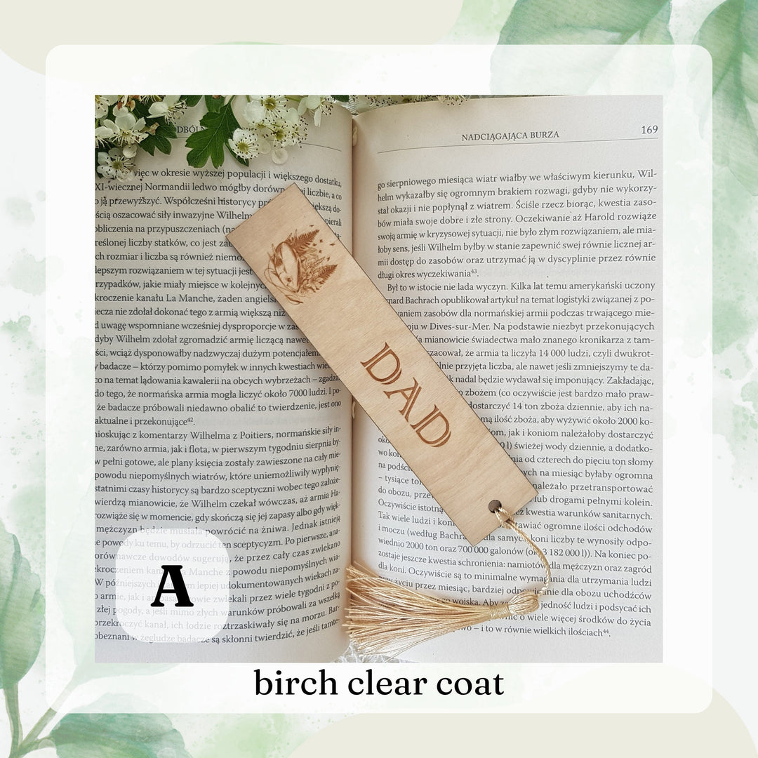 Personalised Wooden Bookmark - Perfect for Fishing Enthusiasts Gift