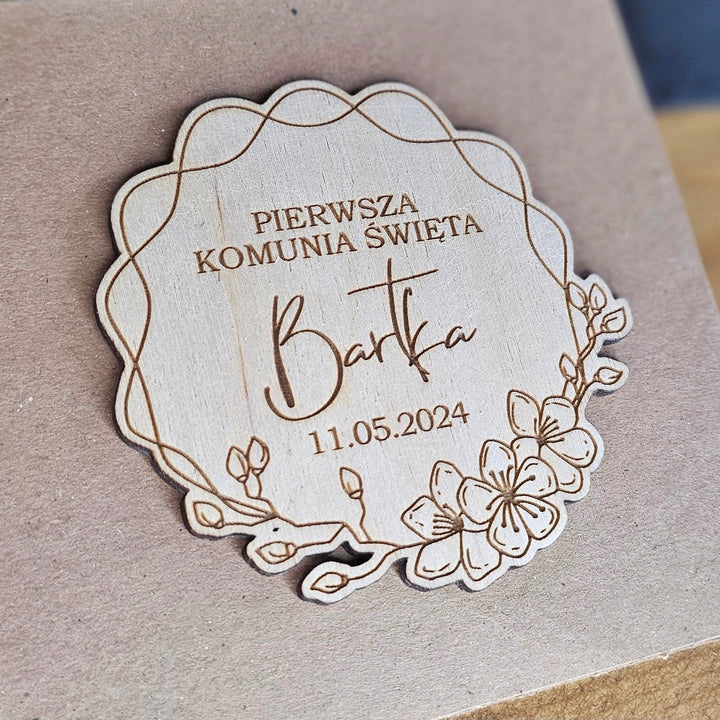 Eco Kartka Pierwsza Komunia Swieta - Personalised First Holy Communion Card