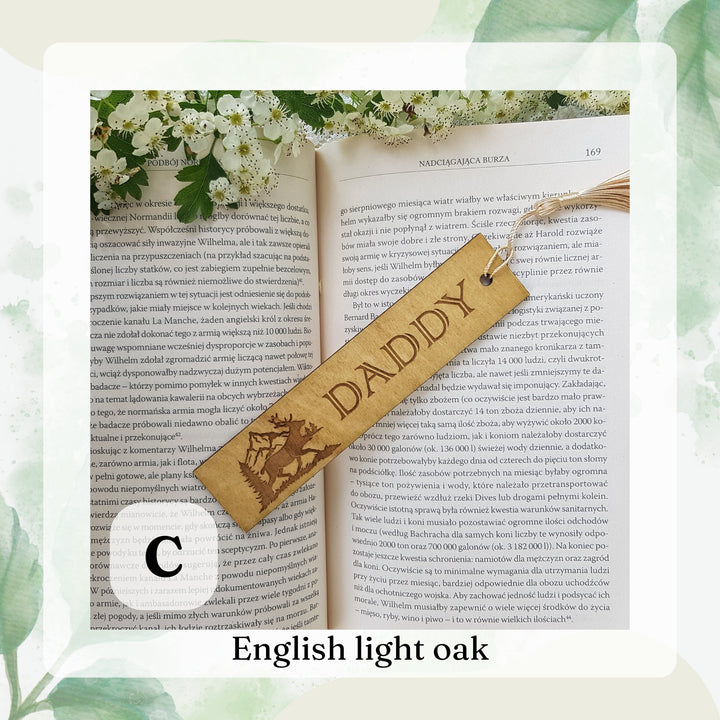 Personalised Wooden Bookmark for a Nature Enthusiast