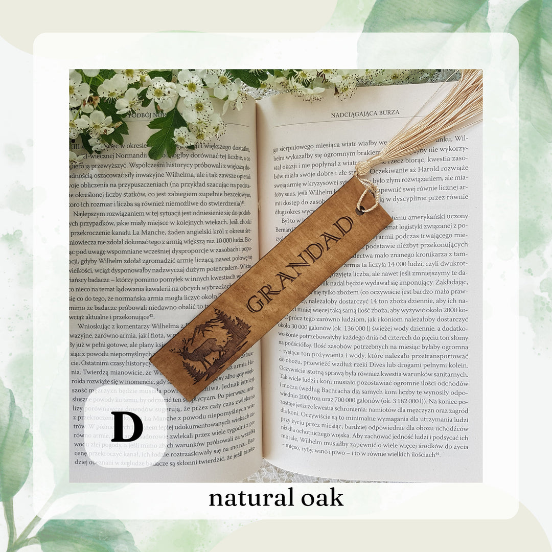 Personalised Wooden Bookmark for a Nature Enthusiast