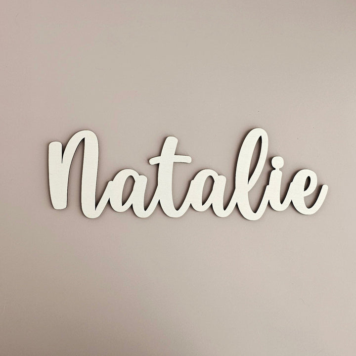 Rustic wooden words, Custom cut, Wall art & craft, First letter 65-92mm