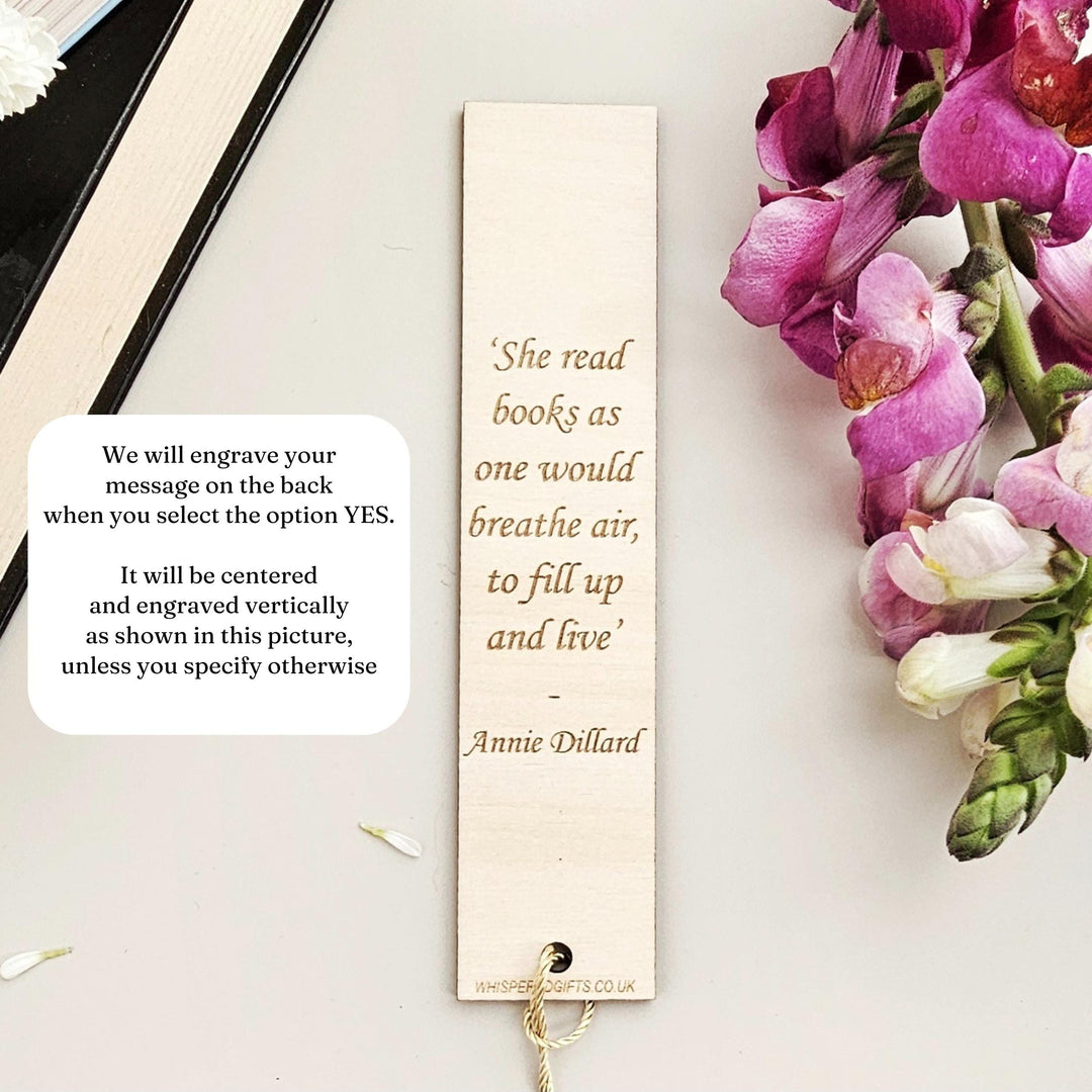 Stay Wild Moon Child Wooden Bookmark - Personalised Engraved Book Lover's Gift