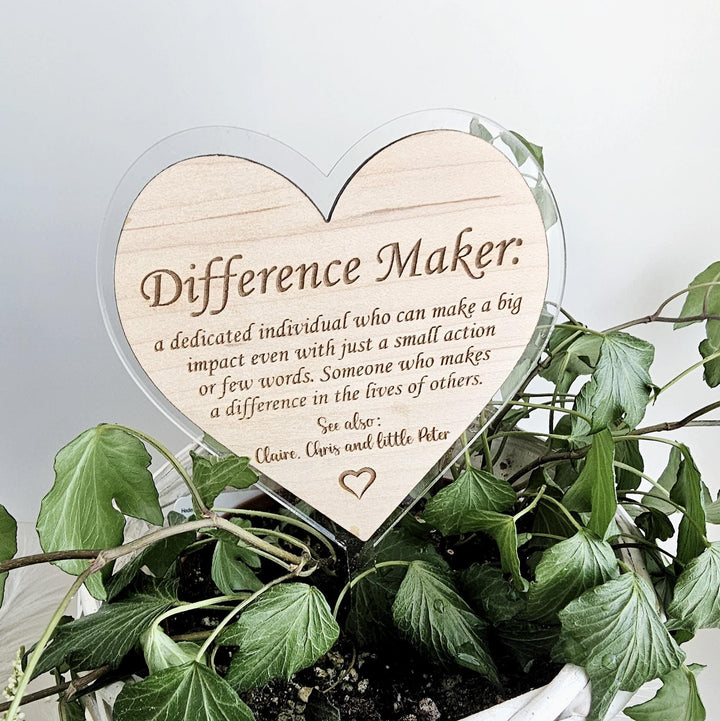 Difference Maker Definition Plant Gift Tag