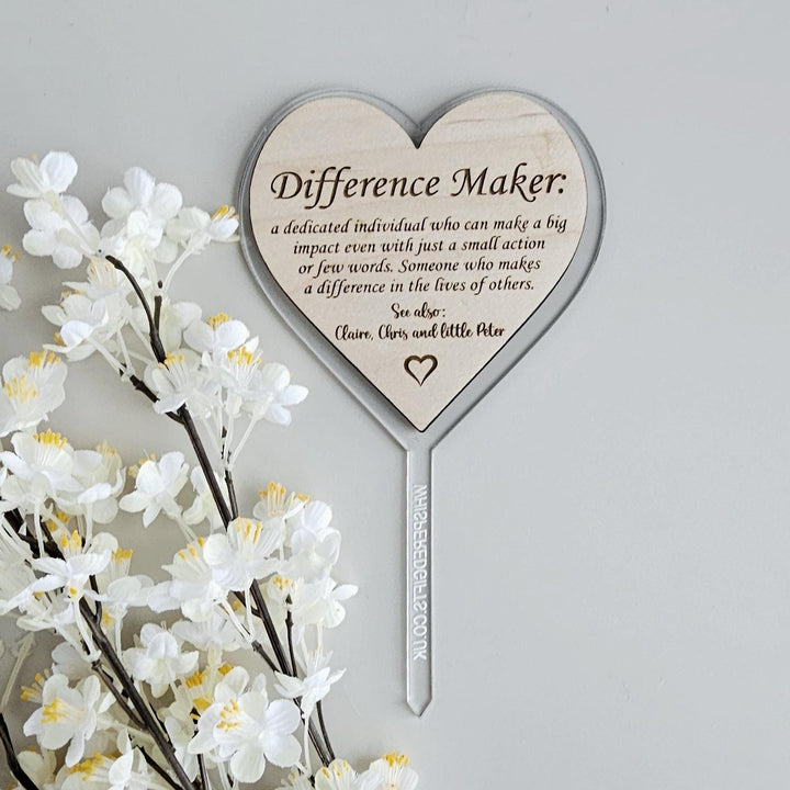 Difference Maker Definition Plant Gift Tag