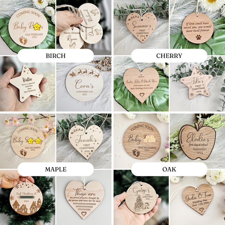 Wooden Baby Announcement It's a girl/boy | Milestone Card / Discs Photo Prop Plaque | | Social Media Flat Lay Prop