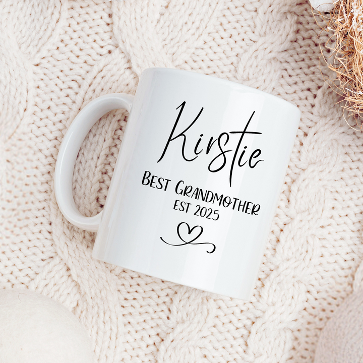 Ceramic Mug - Personalised Mother's Day Gift - Best Grandmother EST
