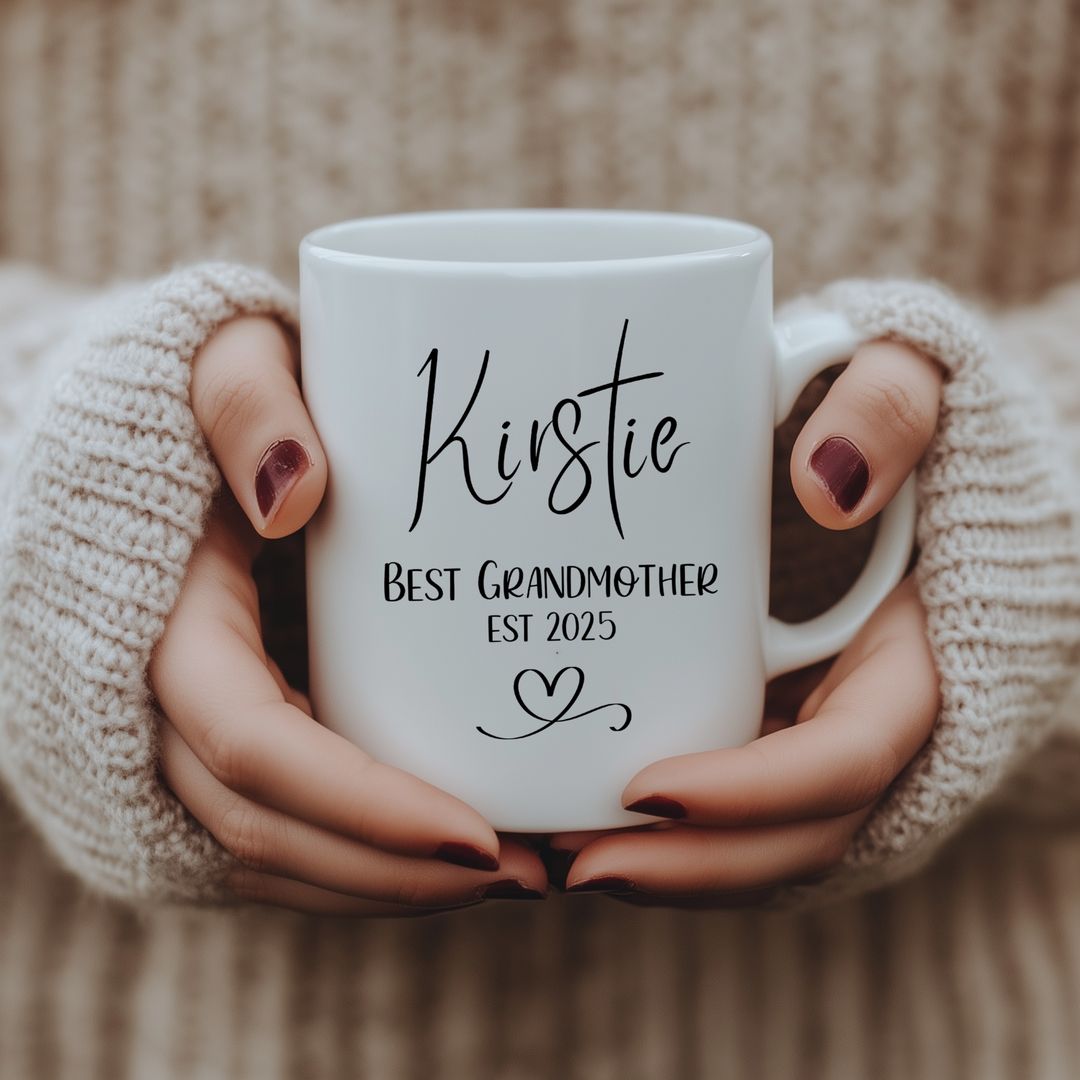Ceramic Mug - Personalised Mother's Day Gift - Best Grandmother EST