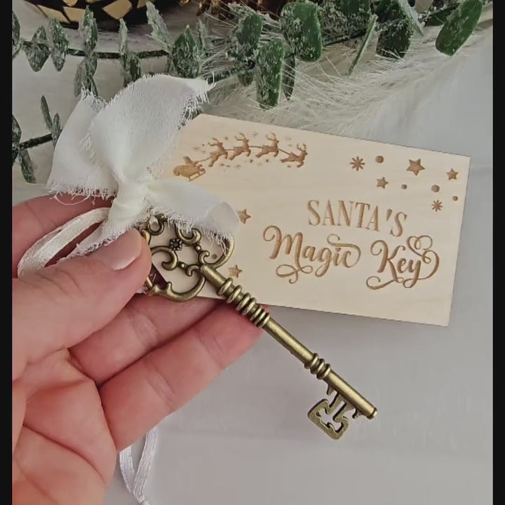 Personalised Santas Magic Key - No Chimney Christmas Eve Accessory